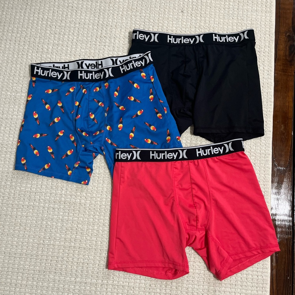 Men’s 3 pairs boxer briefs Hurley large